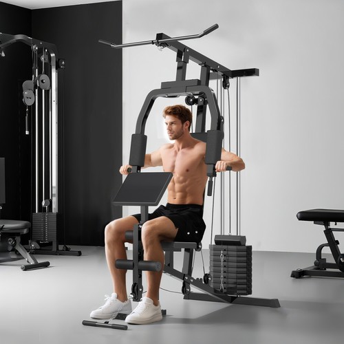 Homcom multi gym machine 45kg - gym, machine,