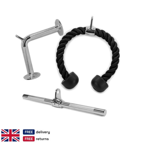 3pc gym cable attachment - attachment, kit